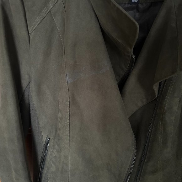 Marc Jacobs Olive Suede Jacket - Picture 5 of 5